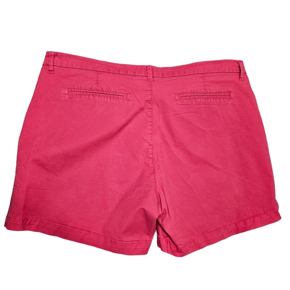 Old Navy Chino Shorts Women's Plus Size 16 Dark Pink - Picture 2 of 4
